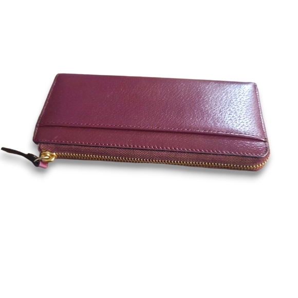 Kate Spade Matthew Street Nisha Long Wallet Cherrywood - Picture 9 of 9